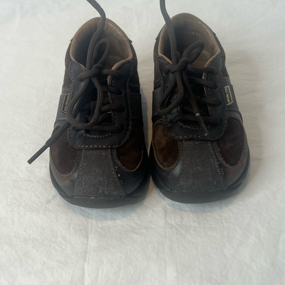 Vintage Stride Rite Toddler Shoes 6.5 XW Brown Leather w/ Box